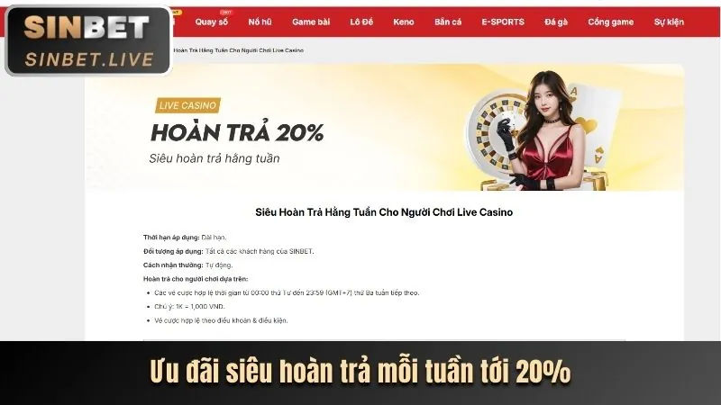 Sòng bạc trực tuyến trên Banca30 App